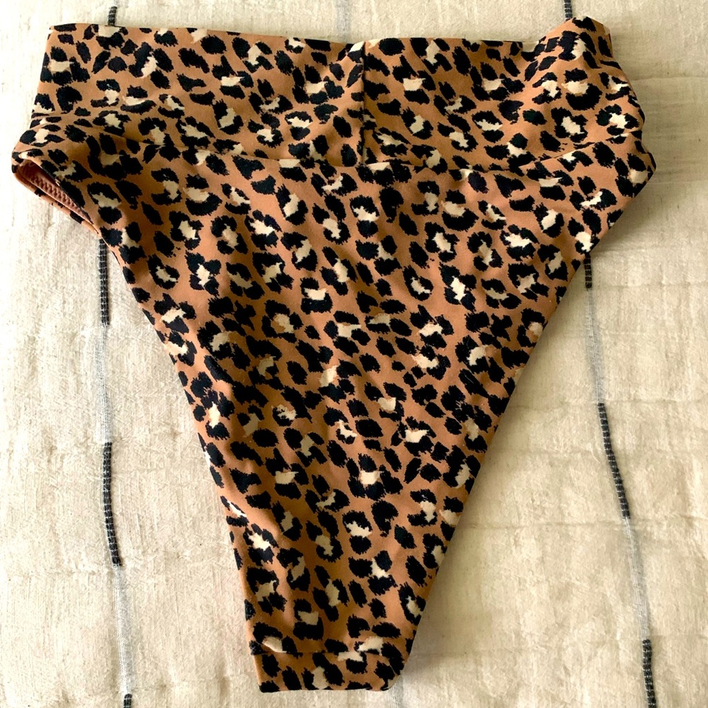 AERIE HIGH WAISTED/CUT SWIM BOTTOMS